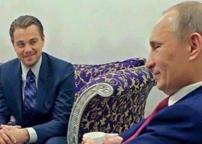 La adoración de Leonardo Di Caprio y otras estrellas de Hollywood, por Putin