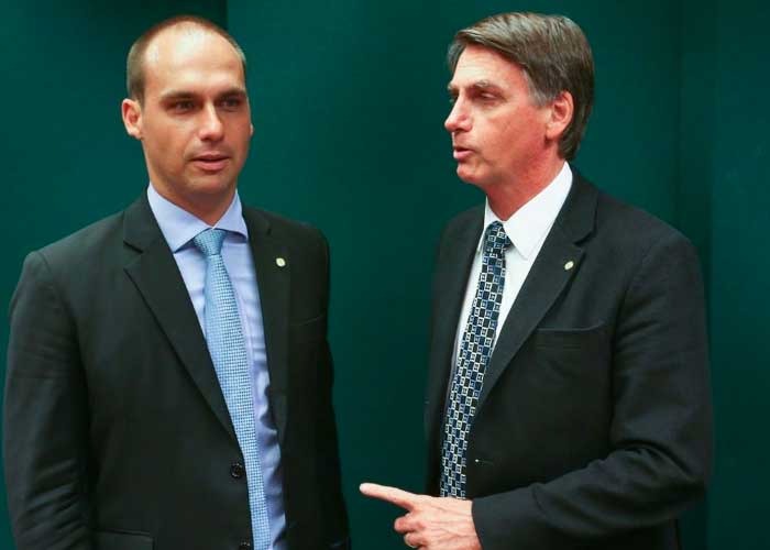 El hijo de Bolsonaro a responder por ofender parlamentarias