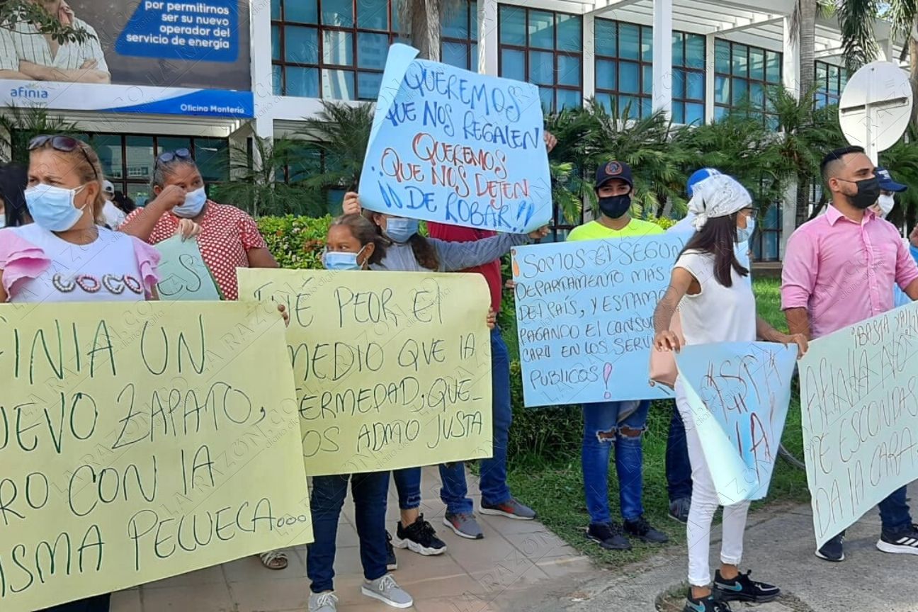 Córdoba se ‘mamó’ de Afinia: plantones y rechazo en redes - -- Las2orillas - Córdoba se ‘mamó’ de Afinia: plantones y rechazo en redes