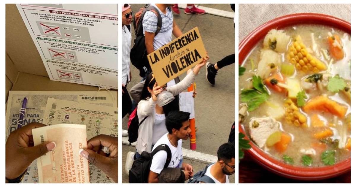 De elecciones, gente emberracada y sancocho nacional