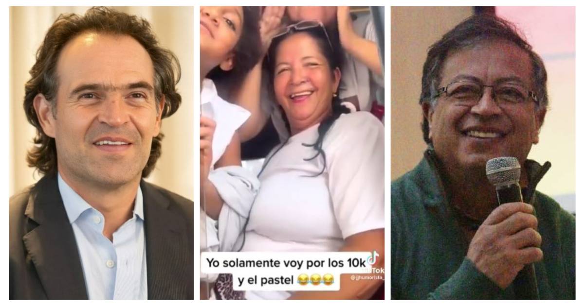 ¡Plata es plata!: gente con camiseta de Fico que dará su voto por Petro