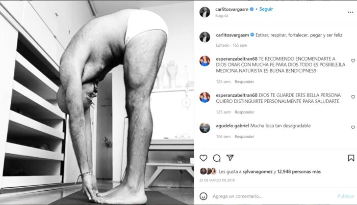 No le come a nadie: el provocativo y picante Instragram de Carlitos Vargas - -- Las2orillas - No le come a nadie: el provocativo y picante Instragram de Carlitos Vargas