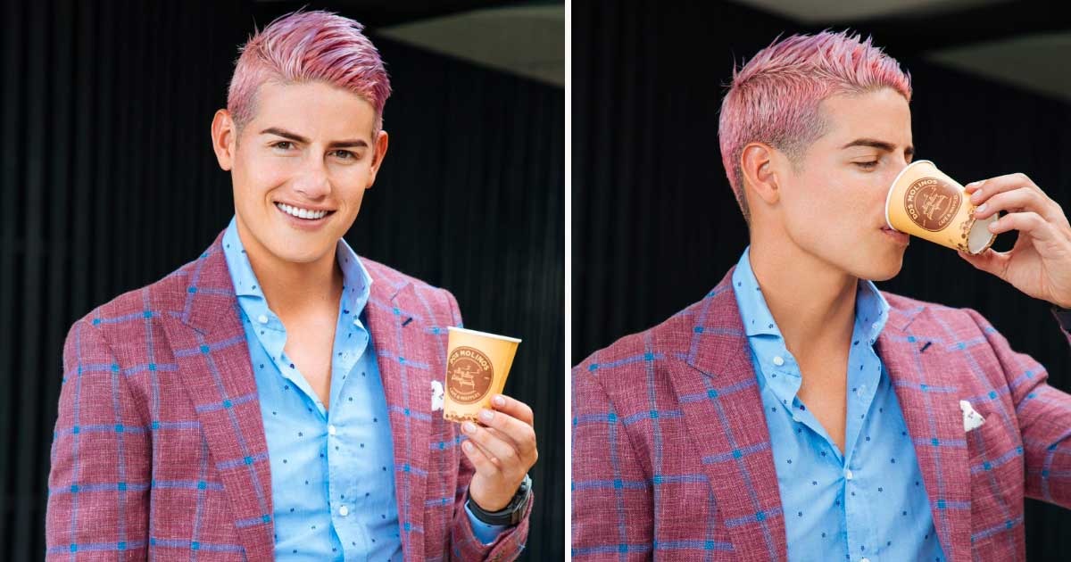 James, el exfutbolista que ahora se lanza a ser modelo de café