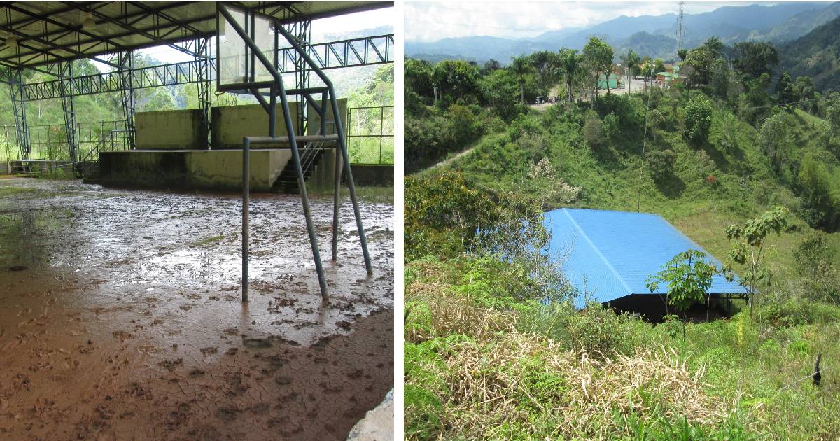 Estudiantes del colegio Leopoldo García, en Tolima, sin espacios deportivos