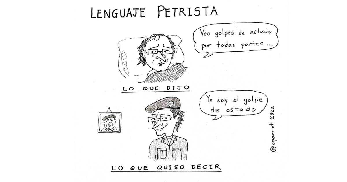 Caricatura: Lenguaje petrista