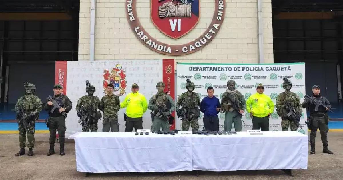 Capturan dos cabecillas de la de las disidencias de las Farc en Caquetá