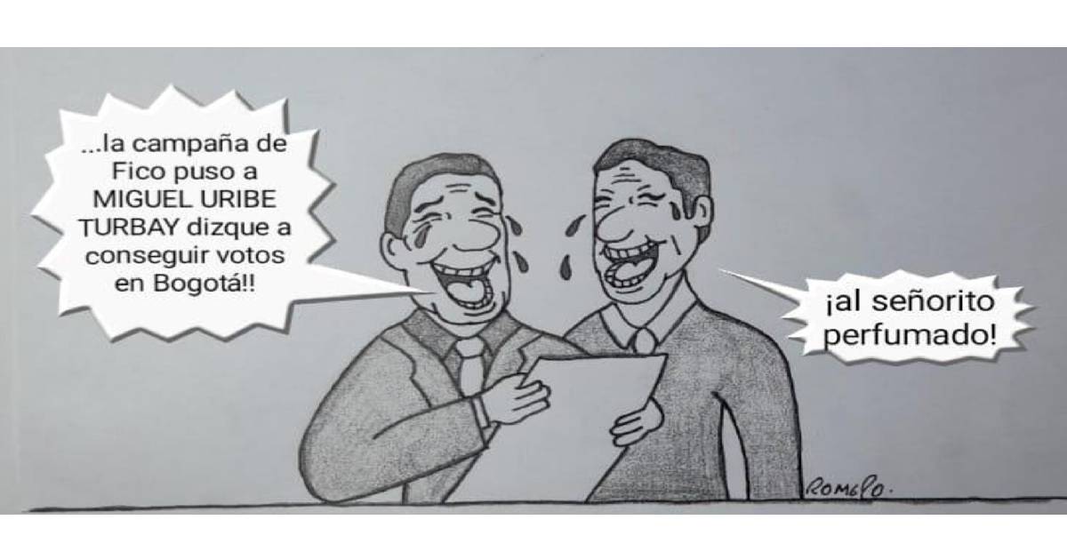 Caricatura: ¡Miguel Uribe Turbay, el salvador de Fico en Bogotá!