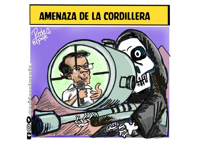 Caricatura: Amenaza de La Cordillera