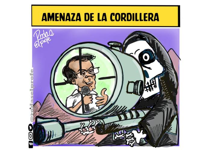 Caricatura: Amenaza de La Cordillera