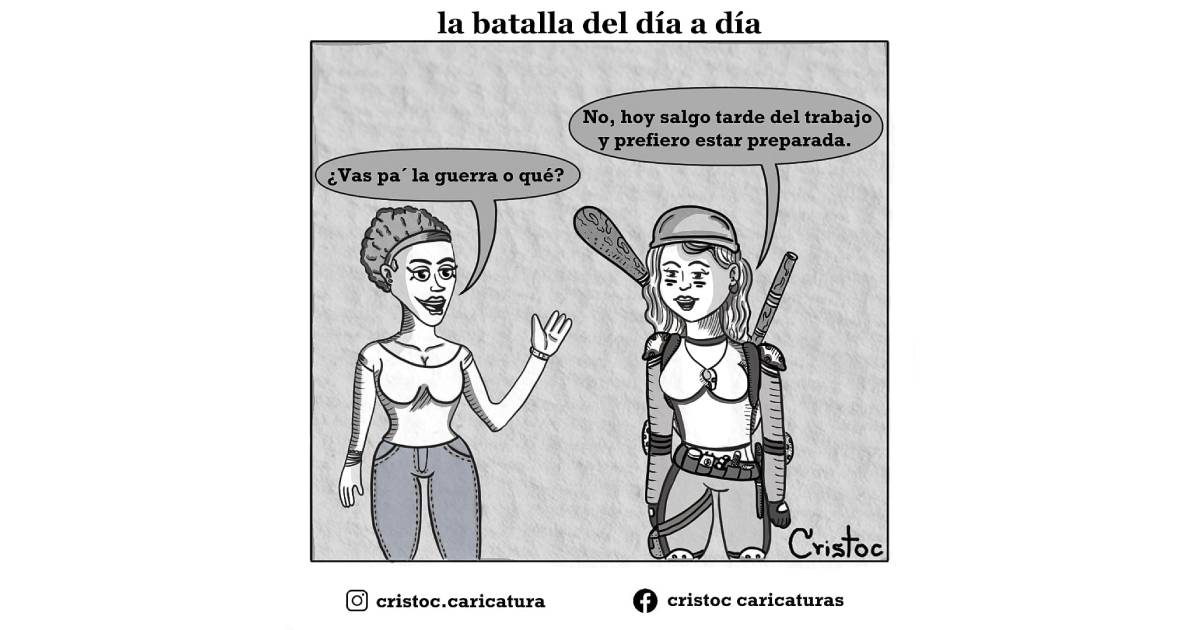Caricatura: La batalla del día a día