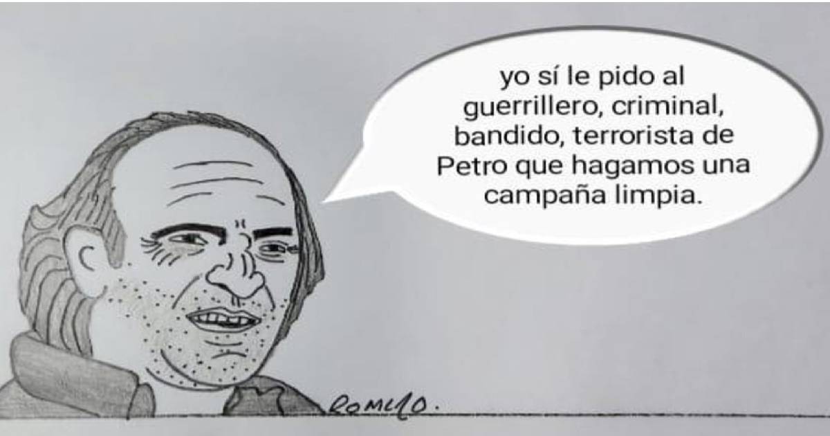 Caricatura: Fico implora una campaña limpia