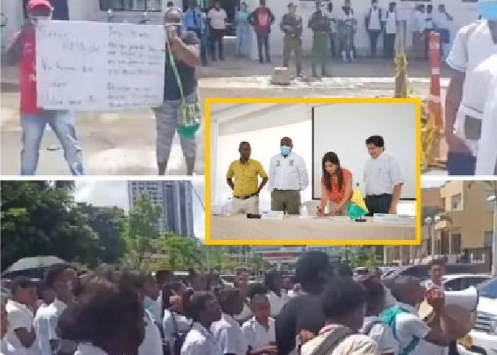 Estudiantes de Buenaventura denuncian estar «sin PAE y con goteras en los colegios»