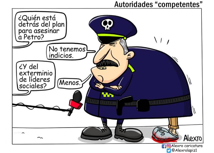 Caricatura: Autoridades competentes