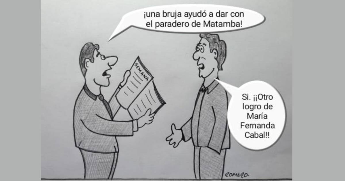 Caricatura: María Fernanda Cabal lo encontró