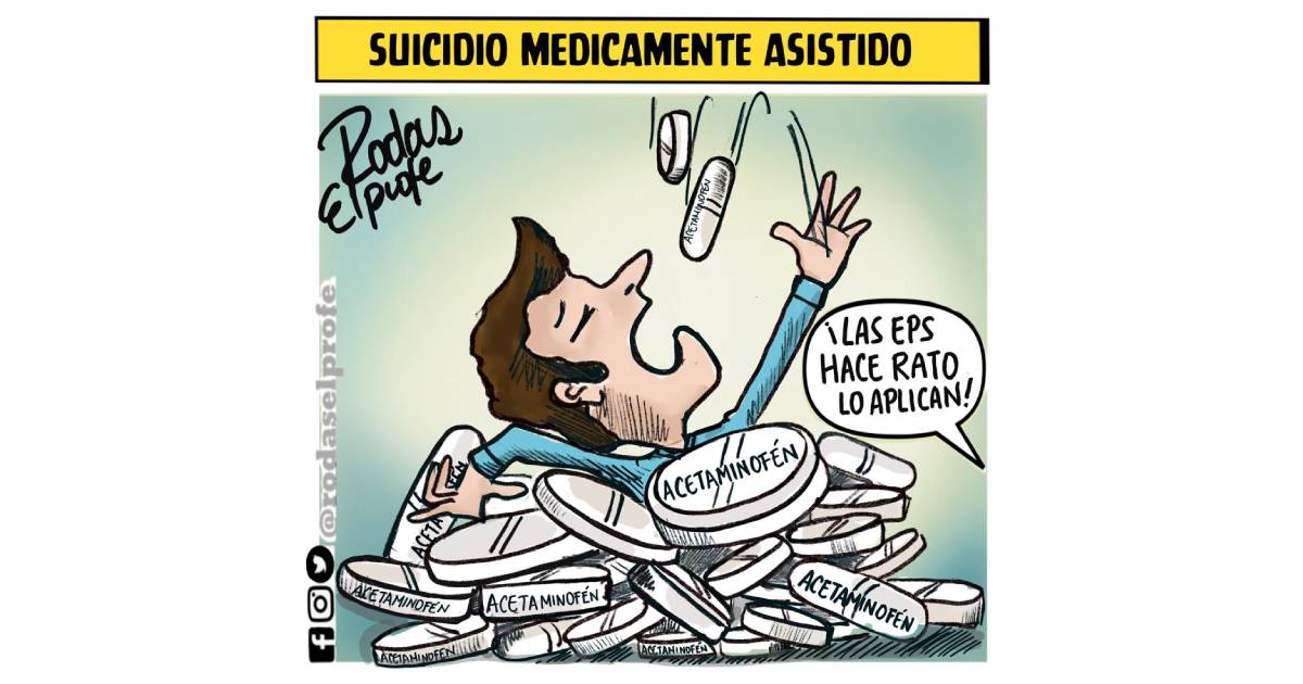 Caricatura: Suicidio médicamente asistido