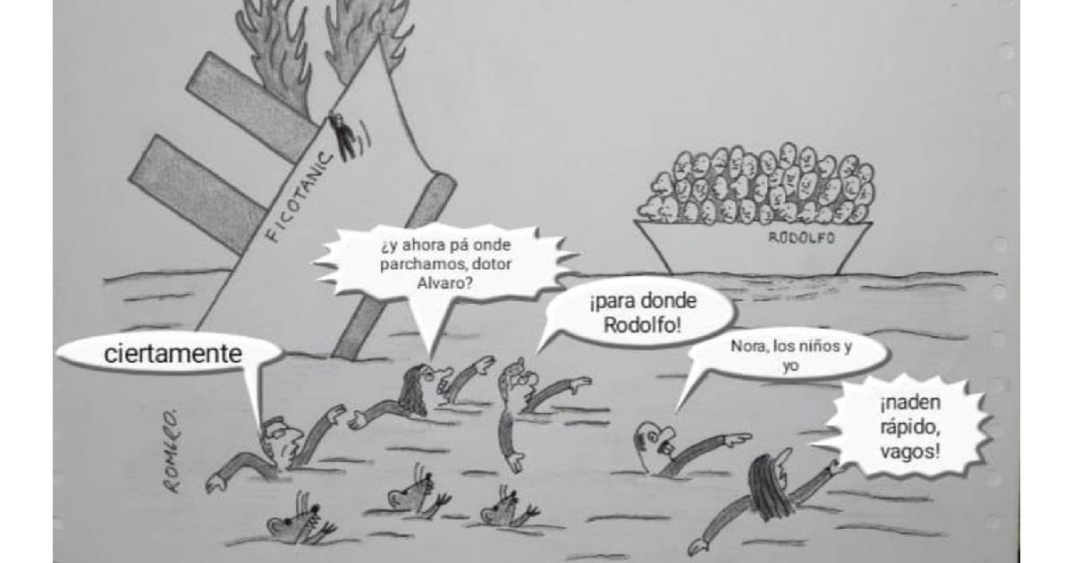 Caricatura: El naufragio