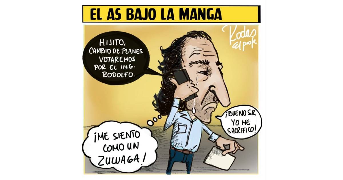 Caricatura: El As bajo la manga
