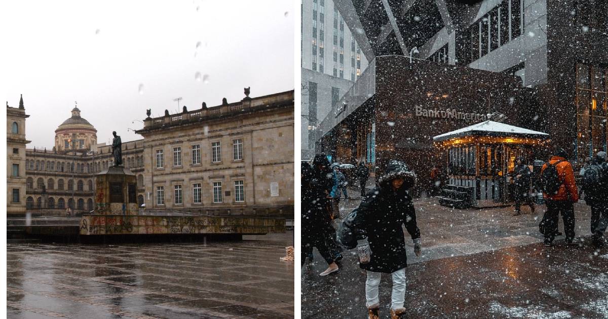 ¡Si por aquí llueve, por allá neva y no escampa!