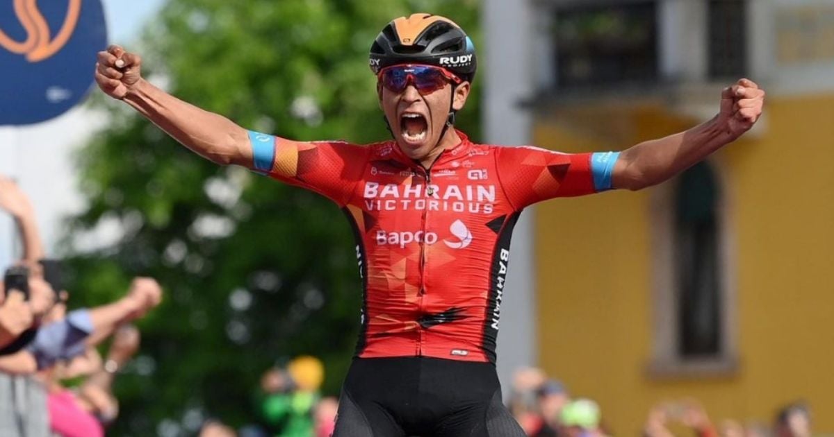 El platal que se ganó Santiago Buitrago, el nuevo Nairo, por ganar la etapa en el Giro