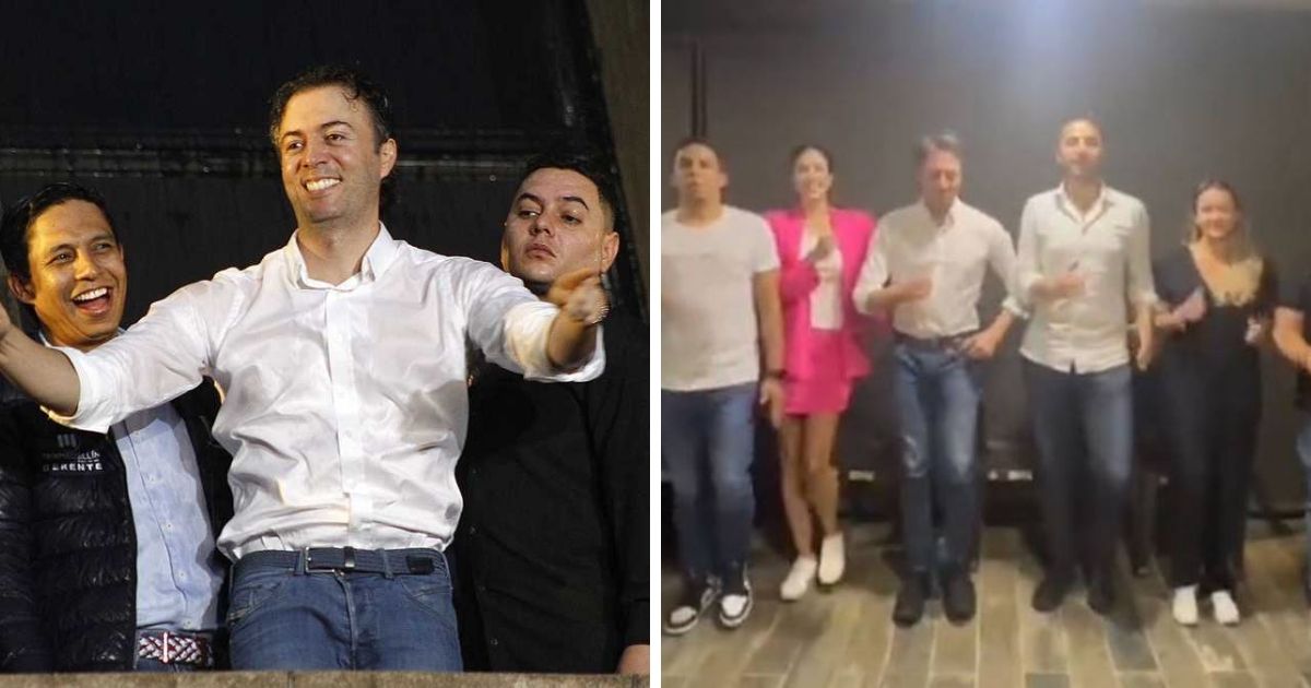 Celebración anticipada del alcalde Quintero y su combo