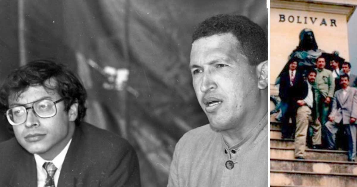 Cuando Gustavo Petro le celebró a Hugo Chávez su cumpleaños 40 en Bogotá