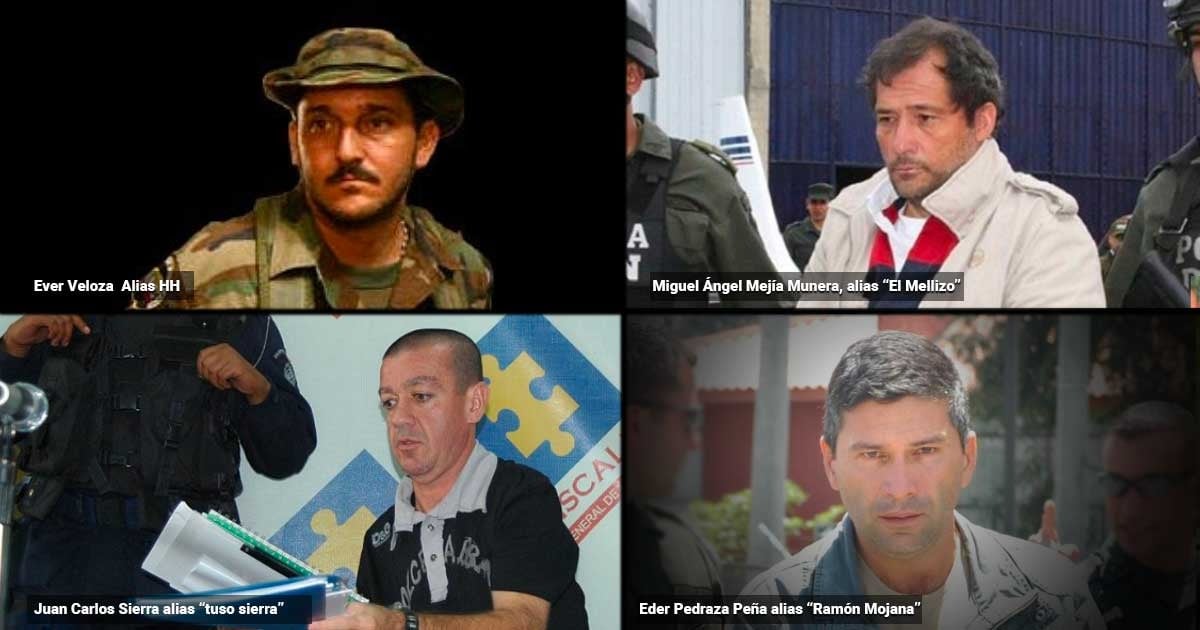 Narcos y paras colombianos extraditados que ahora gozan de la libertad