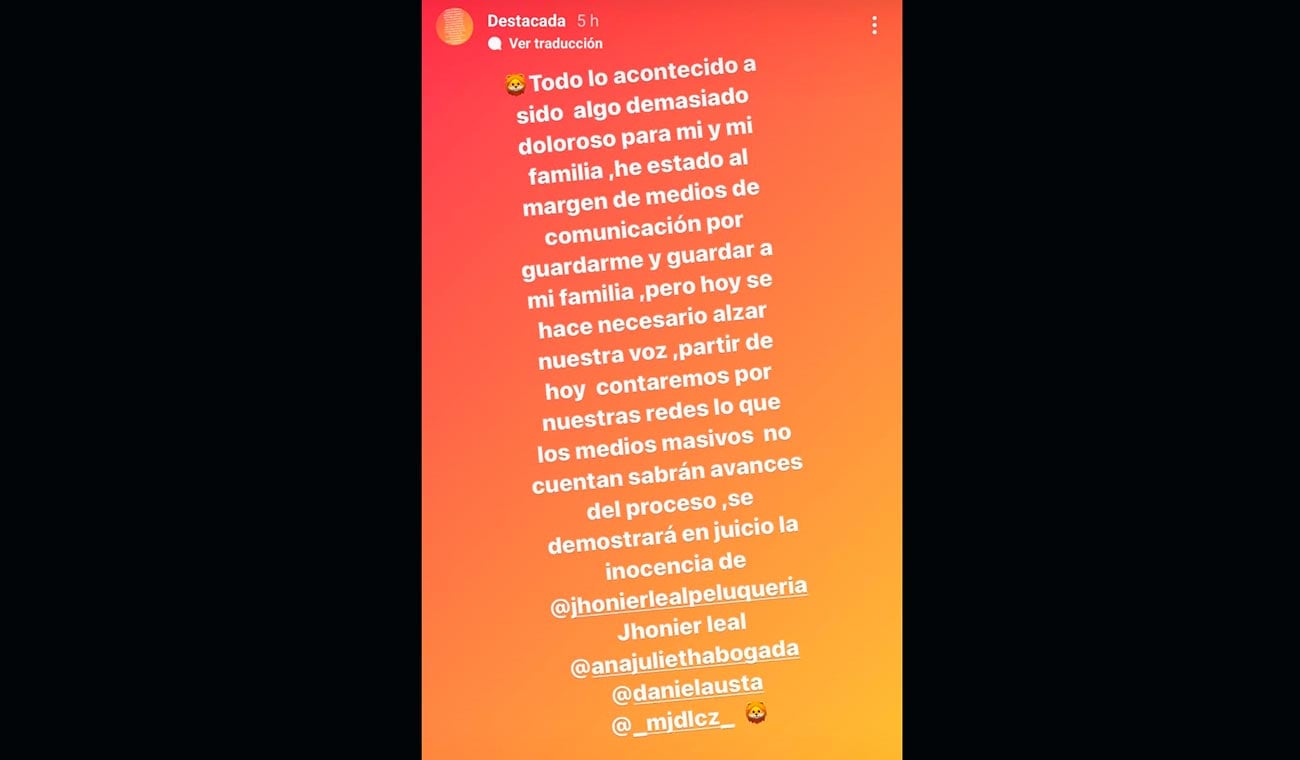  - La exesposa de Jhonier Leal mete las manos al fuego por él y dice tener pruebas de inocencia