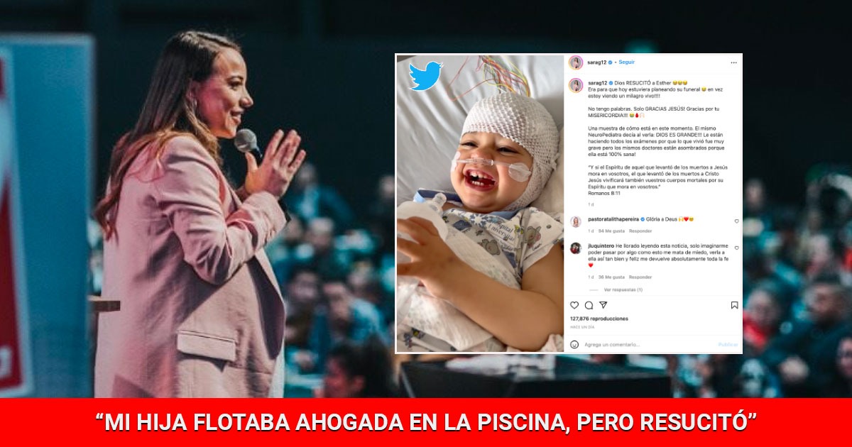 El milagro de la bebé de Sara Castellanos, la líder cristiana que se hundió en la política