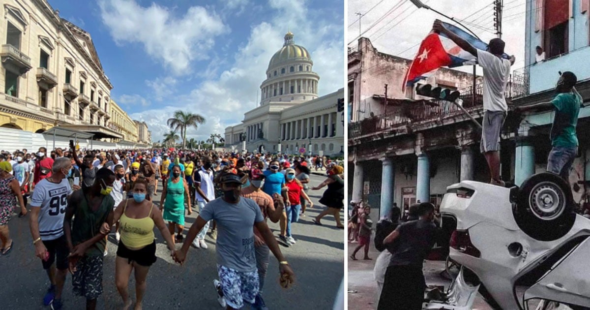 Condenados en Cuba más de trescientos manifestantes acusados de sedición