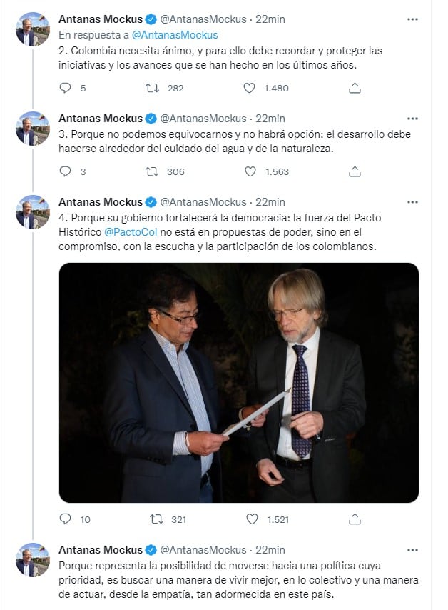  - Las razones por las que Mockus seguirá a Petro