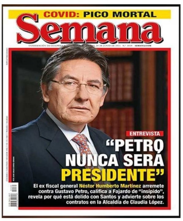  - Cuando Néstor Humberto Martínez dijo que Petro nunca sería presidente