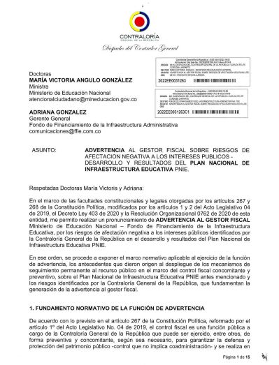  - La rajada de la ministra María Victoria Angulo: 45 colegios financiados que siguen en el limbo