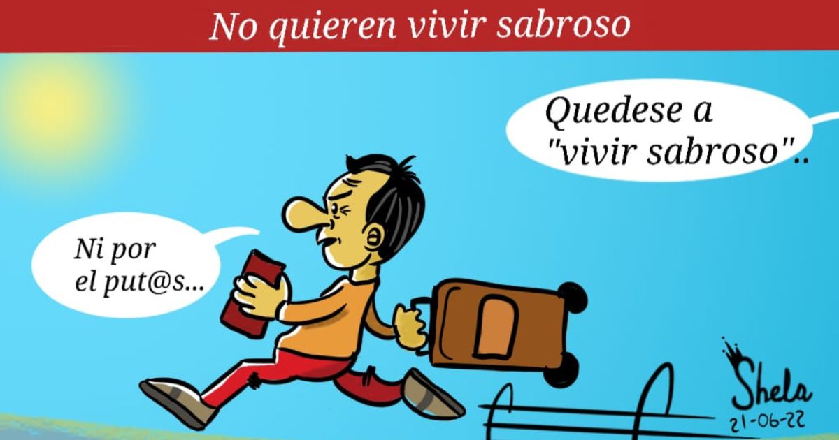 Caricatura: No quieren vivir sabroso