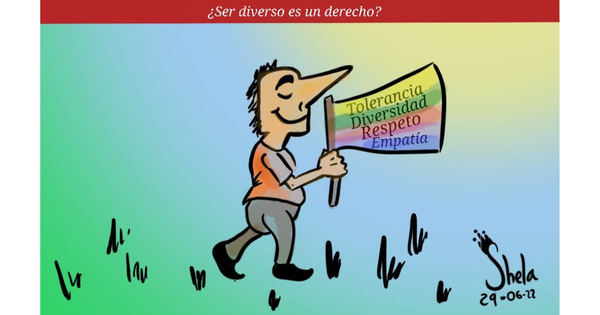 Caricatura: ¿Ser diverso es un derecho?