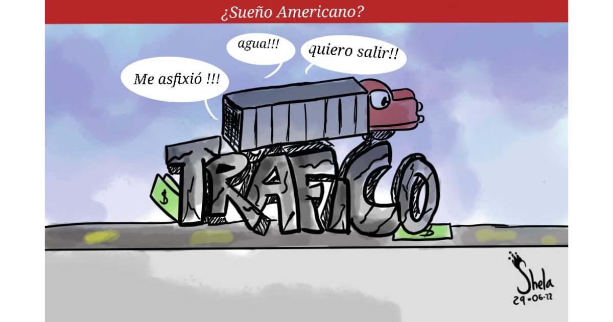 Caricatura: ¿Sueño americano?
