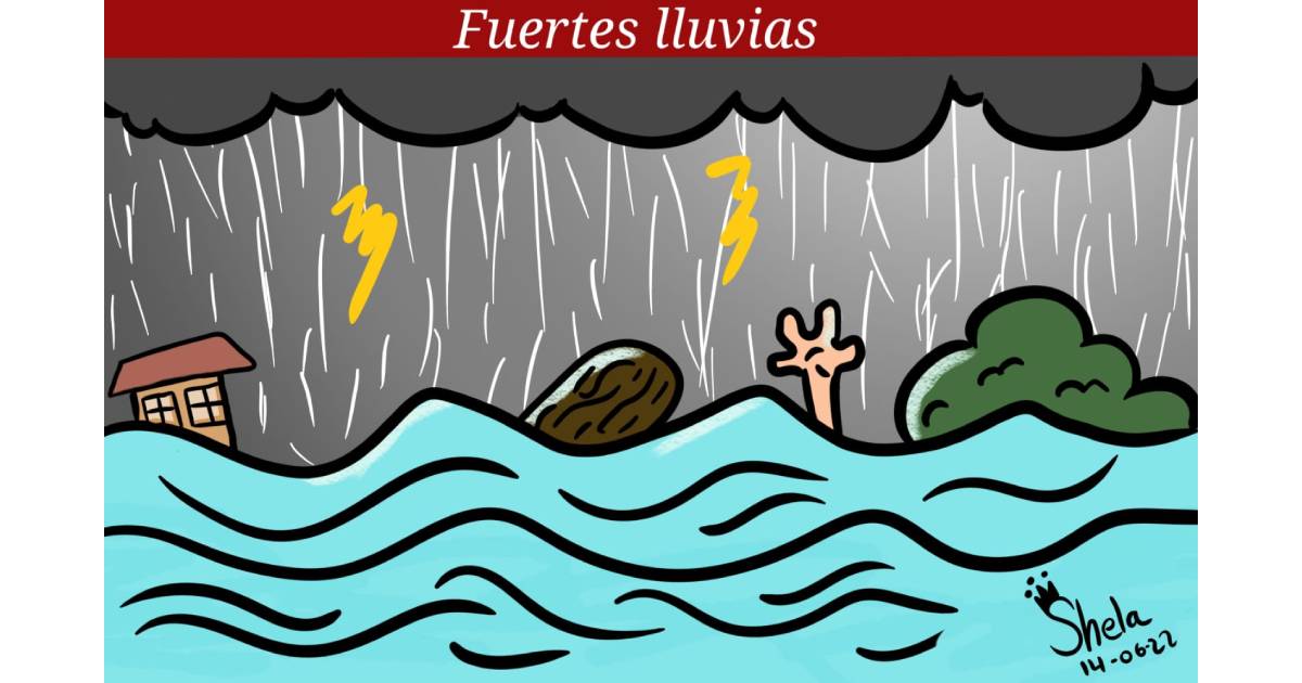Caricatura: Fuertes lluvias