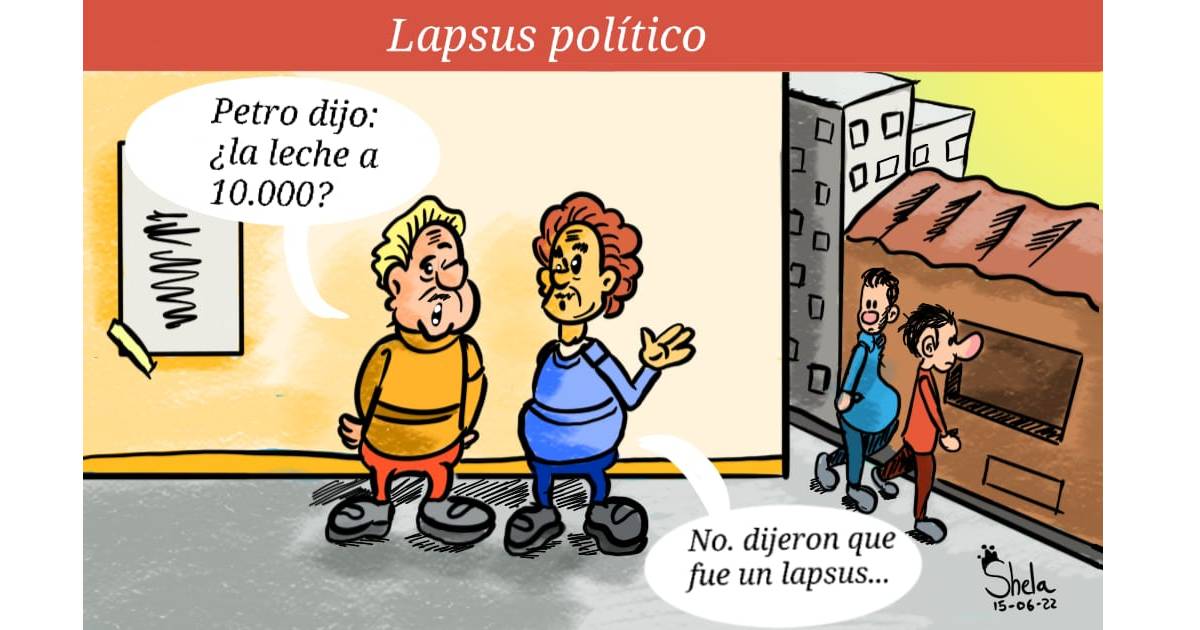 Caricatura: Lapsus político