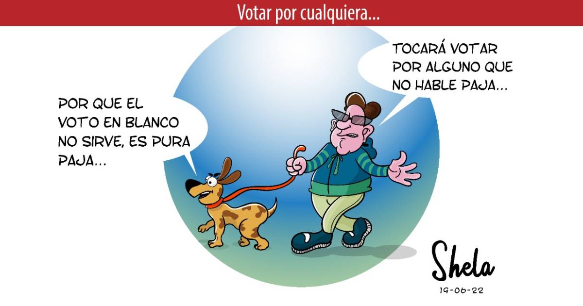 Caricatura: Votar por cualquiera