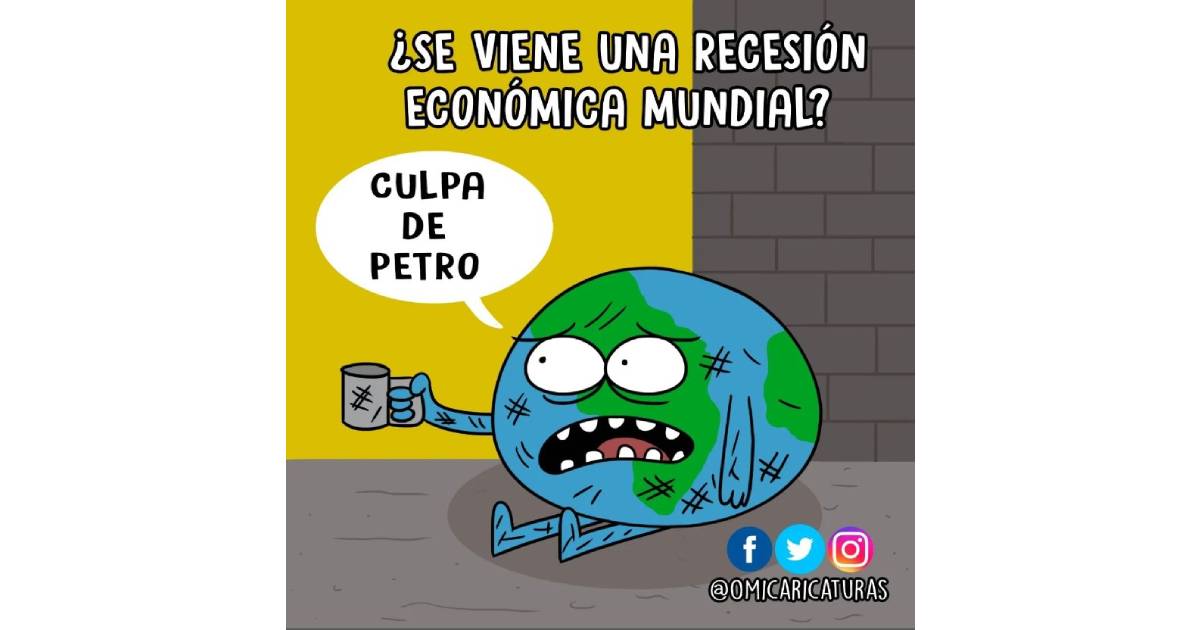 Caricatura: Recesión económica