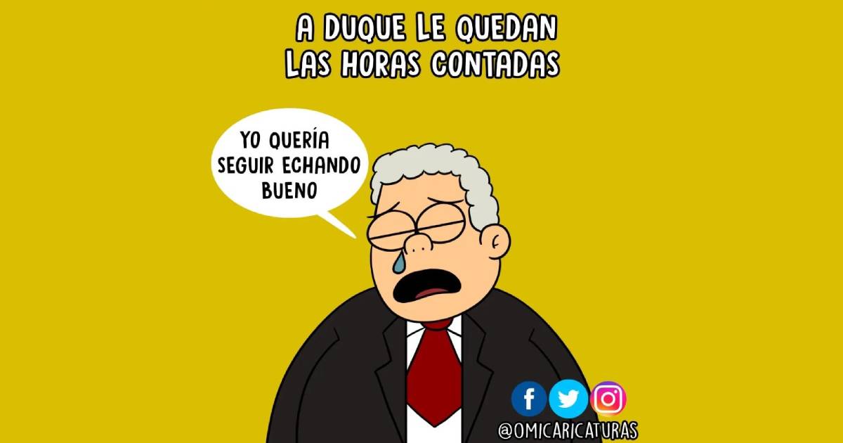 Caricatura: A Duque le quedan las horas contadas