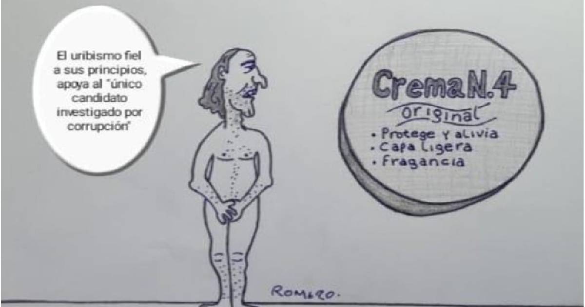 Caricatura: La crema (n.° 4) del uribismo con Rodolfo