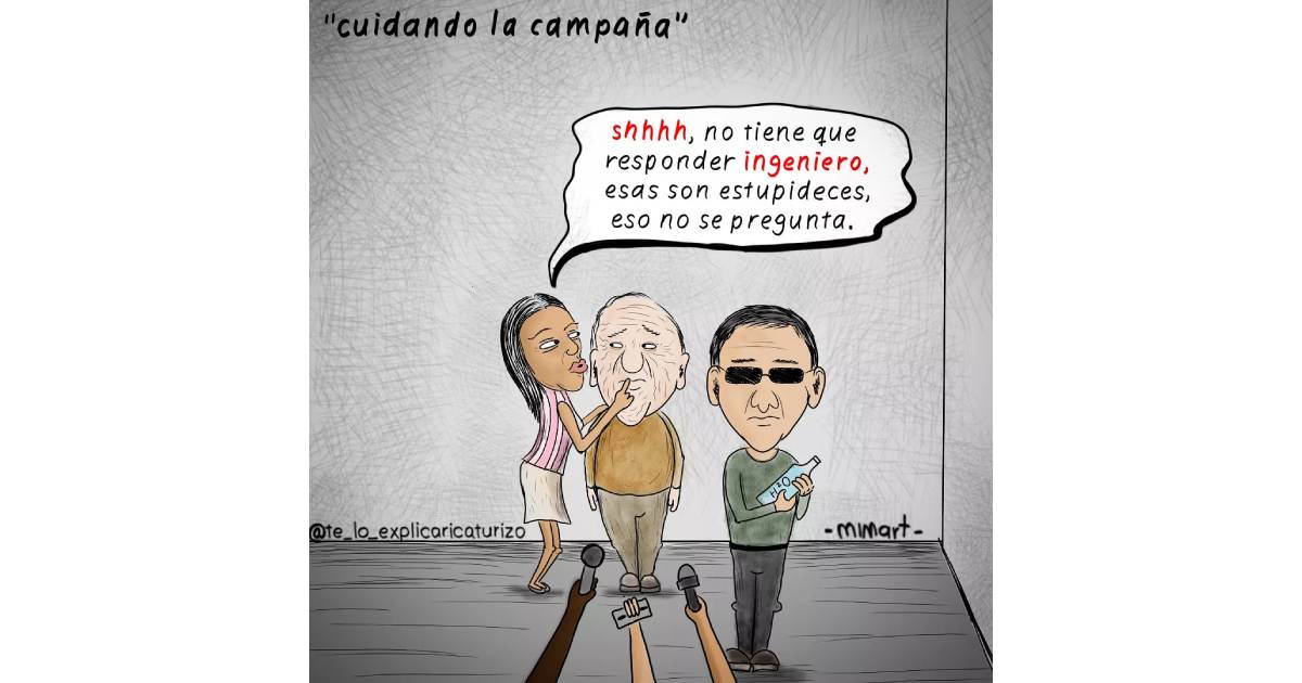 Caricatura: Cuidando la campaña