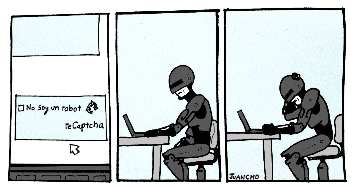 Caricatura: El dilema de Robocop