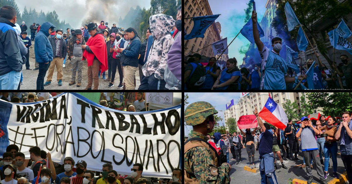 América Latina: movilizaciones y pobreza