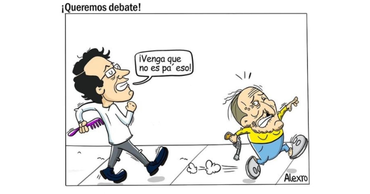Caricatura: ¡Queremos debate!