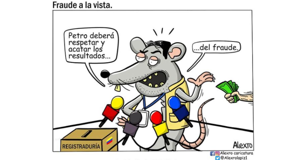 Caricatura: Fraude a la vista