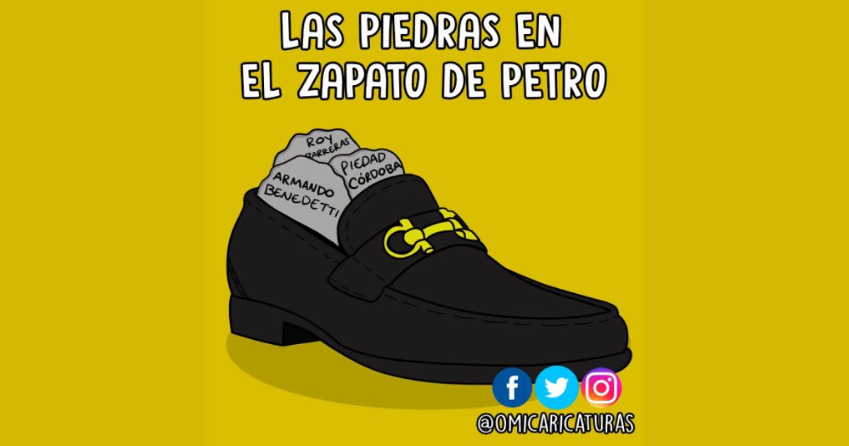 Caricatura: Piedras en el ferragamo