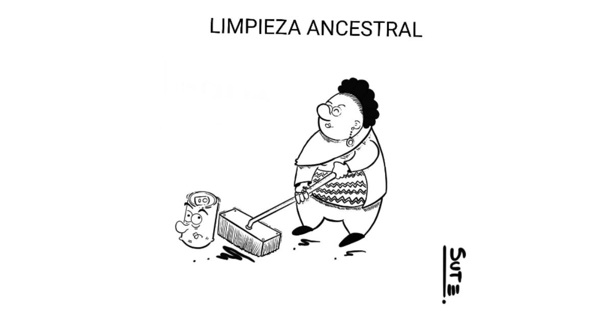 Caricatura: Limpieza ancestral