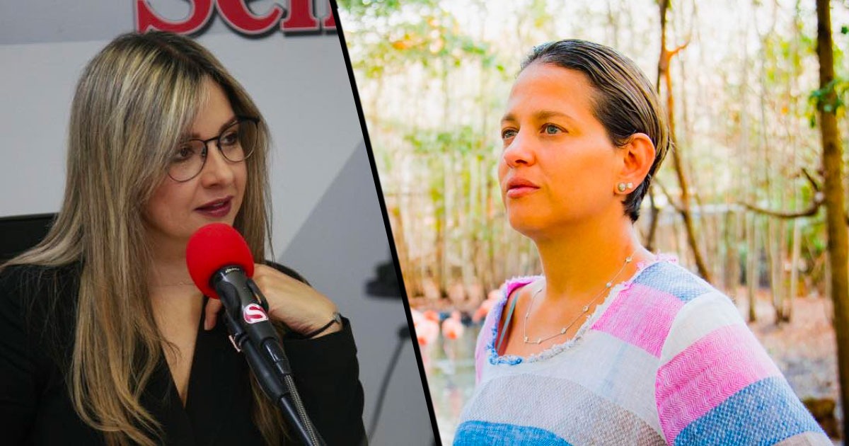 Verónica Alcocer ofende a las periodistas colombianas y Vicky Dávila trapea el piso con ella