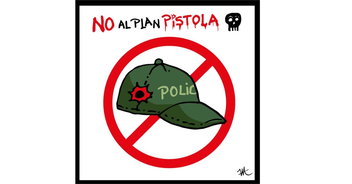 Caricatura: ¡No al plan pistola!